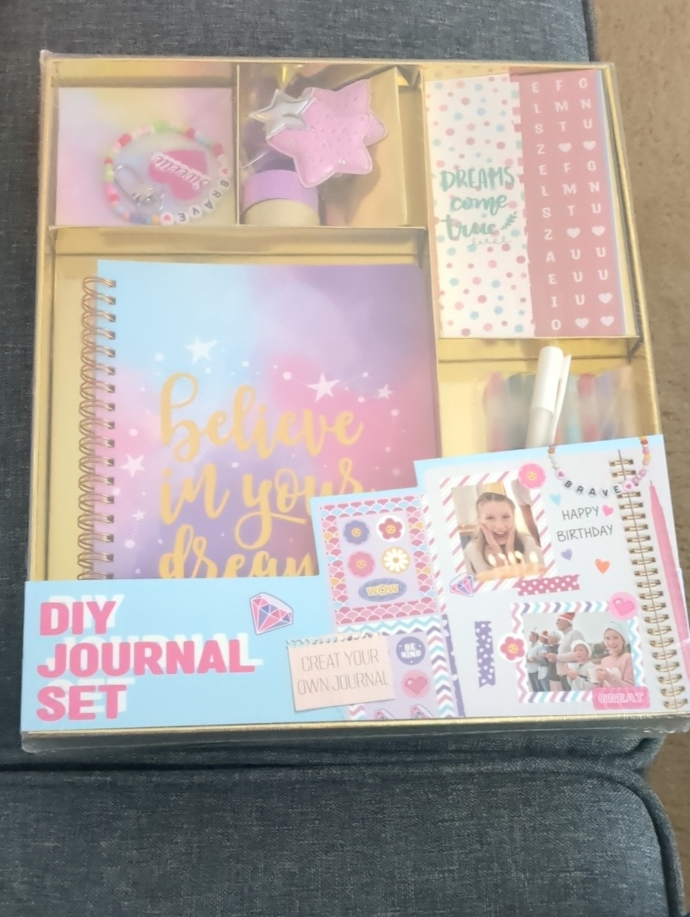 DIY Journal Set - Believe In Your Dreams - Pink & Purple